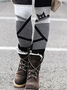Damen Geometrisch Retro Alle Jahreszeiten Lang Leggings