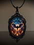 Retro Gothisch Halloween die Fledermaus Hexe Pendant Halskette