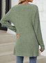 Damen Frühling/Herbst Oberbekleidung Retro Gerafft Unifarben Langarm Jacke