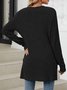 Damen Frühling/Herbst Oberbekleidung Retro Gerafft Unifarben Langarm Jacke