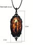 Retro Gothisch Halloween die Fledermaus Hexe Pendant Halskette