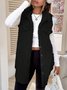 Damen Herbst und Winter Revers Geknöpft Plüsch Tanktop Jacke Weit Temperament Pendeln Nachahmung Lammfell