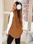 Damen Herbst und Winter Revers Geknöpft Plüsch Tanktop Jacke Weit Temperament Pendeln Nachahmung Lammfell
