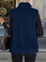 Damen Herbst und Winter Fashion Lässig Einfach Ärmellos Vielseitig Tanktop Jacke