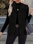 Damen Herbst und Winter Fashion Lässig Einfach Ärmellos Vielseitig Tanktop Jacke