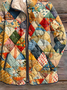 Damen Winter Oberbekleidung Retro Print Abstrakt Langarm Stehkragen Jacke