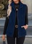 Damen Herbst und Winter Fashion Lässig Einfach Ärmellos Vielseitig Tanktop Jacke