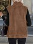Damen Herbst und Winter Fashion Lässig Einfach Ärmellos Vielseitig Tanktop Jacke