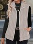 Damen Herbst und Winter Fashion Lässig Einfach Ärmellos Vielseitig Tanktop Jacke