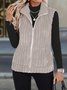 Damen Herbst und Winter Fashion Lässig Einfach Ärmellos Vielseitig Tanktop Jacke