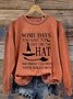 Retro Rundhals Halloween (Halloween Hut) Sweatshirt