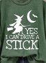 Retro Rundhals Halloween Sweatshirt