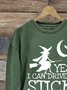 Retro Rundhals Halloween Sweatshirt