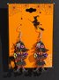 Halloween Themen Hölzerne Ohrringe Lustig Kartoon Geist Kürbis Schädel Kätzchen Lang Pendant Party Dekoration Ohrringe