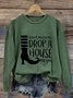 Retro Rundhals Halloween Sweatshirt