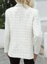 Damen Geometrisch Frühling/Herbst Oberbekleidung Lässig Langarm Schalkragen Regelmäßig Blazer