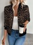 Damen Frühling/Herbst Oberbekleidung Lässig Unifarben Langarm Jacke