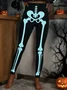 Damen Halloween Retro Alle Jahreszeiten Lang Leggings