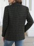 Damen Geometrisch Frühling/Herbst Oberbekleidung Lässig Langarm Schalkragen Regelmäßig Blazer