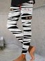Damen Halloween Retro Alle Jahreszeiten Lang Leggings