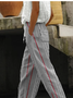 Damen Gestreift Lang Hose Lässig Frühling/Herbst Hose