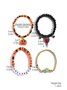 Heiß Verkauf Orange Reis Perlen Kristall Metall-plattiert Polymer Ton Kürbis Schädel Pendant Halloween Perlen Armband