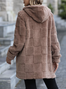 Damen Frühling/Herbst Oberbekleidung Lässig Unifarben Langarm Kapuze Jacke