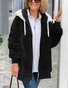 Damen Winter Oberbekleidung Retro Unifarben Langarm Schalkragen Jacke