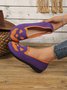 Lässig Geometrisch Slip On Flach Flache Schuhe