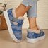 Lässig Farbblock Slip On Flach Flache Schuhe