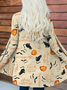 Damen Frühling/Herbst Oberbekleidung Retro Halloween Langarm V-Ausschnitt Jacke