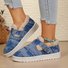 Lässig Farbblock Slip On Flach Flache Schuhe