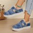 Lässig Farbblock Slip On Flach Flache Schuhe