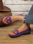 Lässig Geometrisch Slip On Flach Flache Schuhe