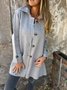 Damen Frühling/Herbst Oberbekleidung Lässig Unifarben Langarm Schalkragen Jacke
