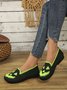 Lässig Geometrisch Slip On Flach Flache Schuhe