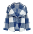 Damen Frühling/Herbst Oberbekleidung Lässig Gestreift Langarm Schalkragen Jacke