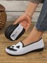 Lässig Geometrisch Slip On Flach Flache Schuhe