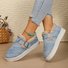 Lässig Farbblock Slip On Flach Flache Schuhe