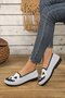 Lässig Geometrisch Slip On Flach Flache Schuhe