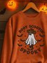 Retro Rundhals Halloween Sweatshirt
