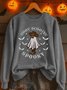 Retro Rundhals Halloween Sweatshirt