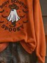 Retro Rundhals Halloween Sweatshirt