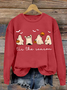 Lässig Rundhals Halloween Sweatshirt