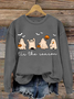 Lässig Rundhals Halloween Sweatshirt