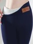 Damen Unifarben Lässig Alle Jahreszeiten Knöchelhose Leggings