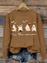 Lässig Rundhals Halloween Sweatshirt
