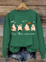 Lässig Rundhals Halloween Sweatshirt