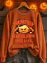 Lässig Rundhals Textbriefe Sweatshirt Print