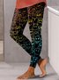 Damen Halloween Lässig Alle Jahreszeiten Lang Leggings
